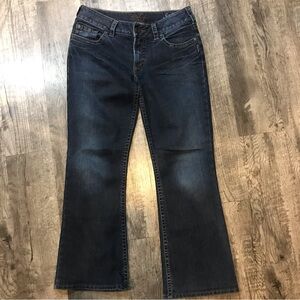 Silver Jeans Suki Women’s 29/32 Blue Western Glove Works